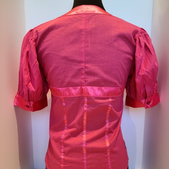 New Pink Corset Style Blouse - Picture 2 of 3